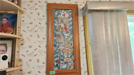 Wood Framed Bird Puzzle Picture