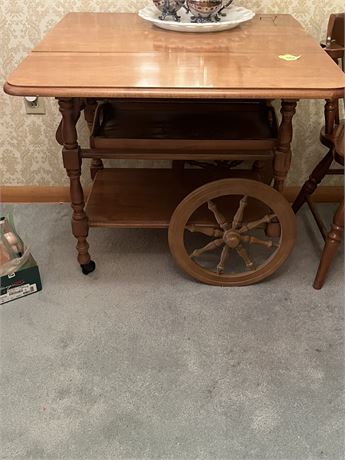 Vintage Cart, Maple, Colonial Early American