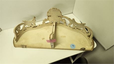 Vintage Heavy Wall Hanging Shelf. Broken Will Needs Repaired