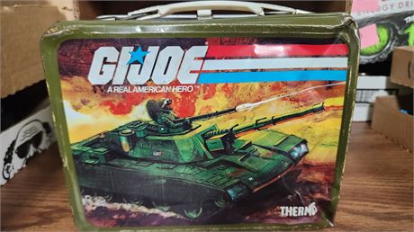 G.I Joe Lunchbox. In Poor Condition With Dents & No Thermos