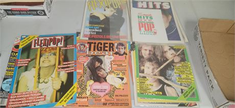 Vintage rock magazines