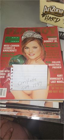 Playboy Magazines. Complete 1996 Set