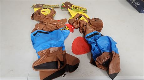 2 Smokey The Bear Vinyl Inflatables