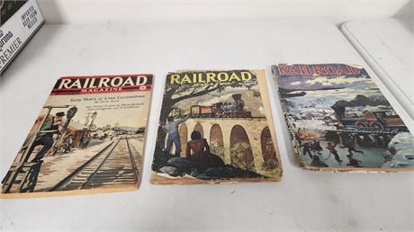 3 Railroad Magazines