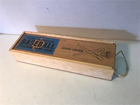 Wooden Baseball Trading Case