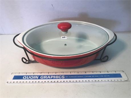 Caliente Cooking Dish with Stand