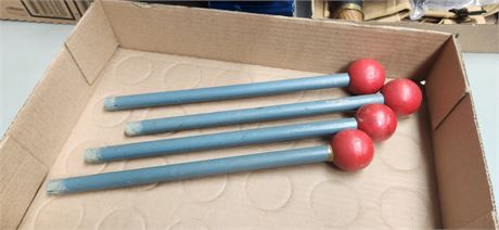 Lot of 4 vintage clothing hooks