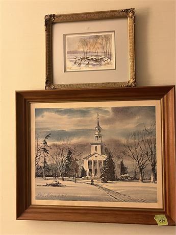 Art Lot, Church, Snow