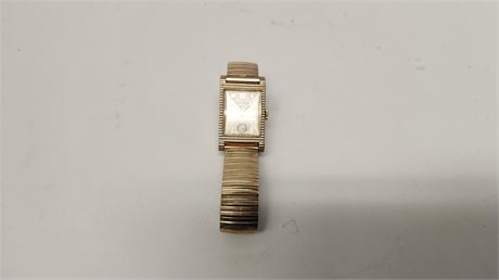 Bulova Watch With Speidel Watch Band.10K Gold Filled Top Caps