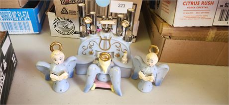 Vintage Christmas Candle Holders