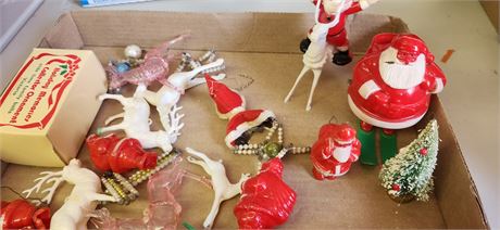 Lot Of Vintage Christmas Decorations