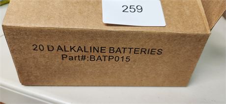 20 D Alkaline Batteries