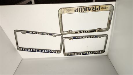 3 License Plate Frames