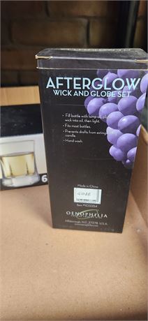 After Glow Wick & Globe Set & Glasses