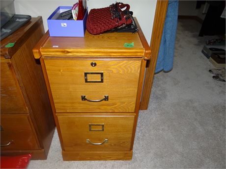 Oak Filing Cabinet