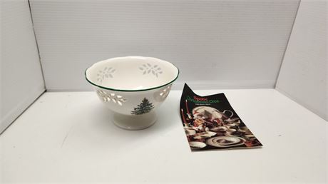 Spode Candy Dish Christmas Tree Pattern