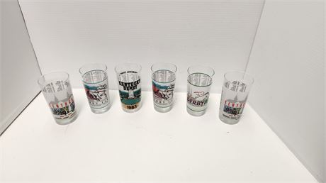 Lot Of 6 Kentucky Glasses