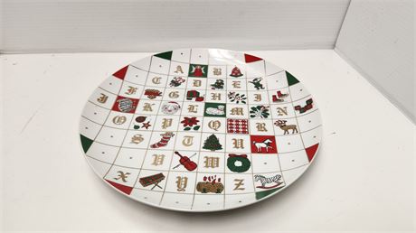 1982 Mann Round Christmas Platter