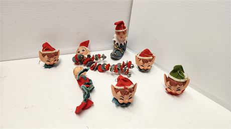 Lot Of Christmas Elves Decorations