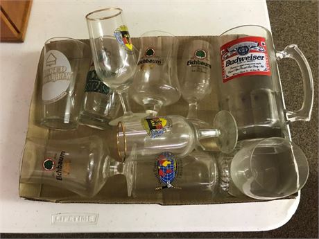 Flat of Beer Drinking Glasses