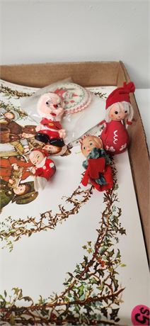 Lot Of Vintage Christmas Decorations