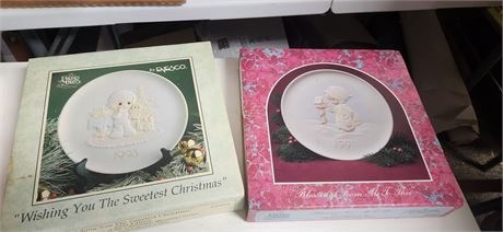 2 Precious Moments Collectable Plates