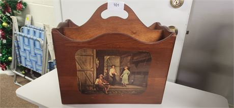 Wood Magazine & Book Holder