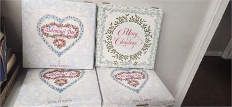 Royal Doulton Valentine & Christmas Collectable Plates