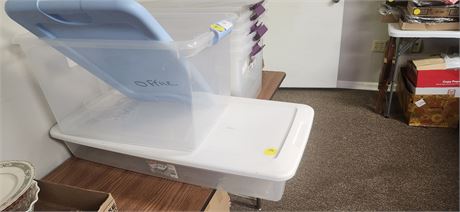 2 Storage Totes & Lids