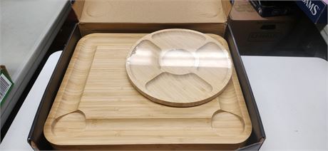 Bamboo Cheese Board Set