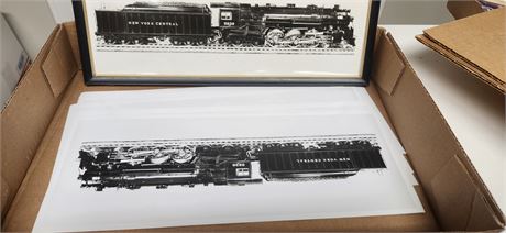 Train Picture & Train Picture Negative For The Picture