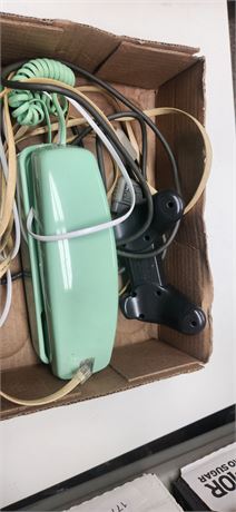 Playstation Controller & Green Telephone