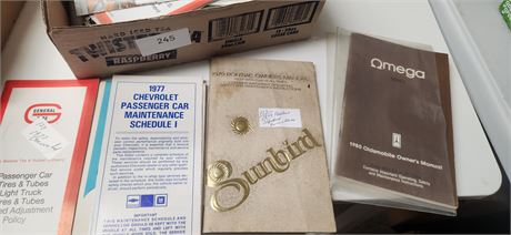 Various Car Owners Manuals