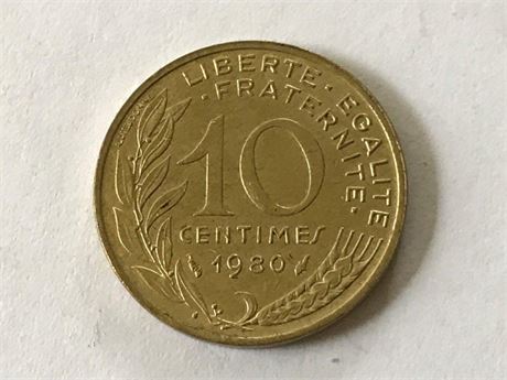 1980 France 10 Centimes