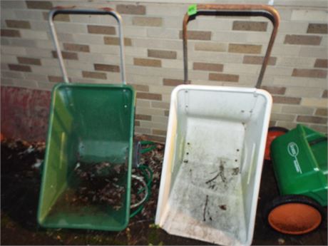 Wheel Barrows, Lawn Spreader