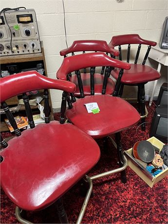Mid Century Modern Bar Stools (4)