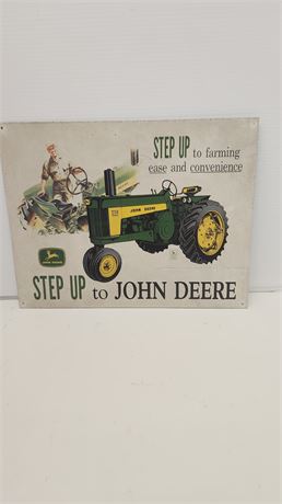 John Deere Metal Sign