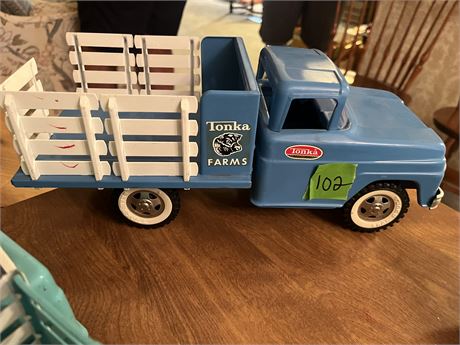 Vintage Tonka Farms Truck, Blue