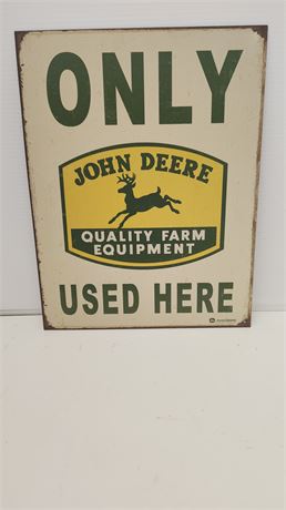 John Deere Metal Sign