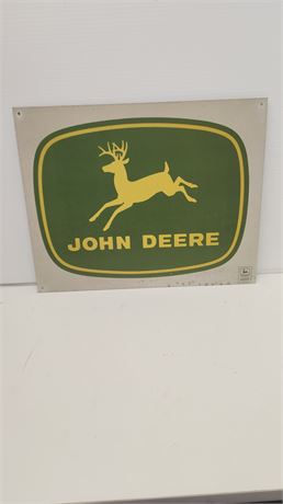 John Deere Metal Sign