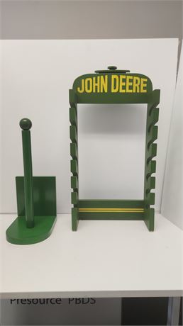 JohnDeere Wall Rack & Paper Towel Holder