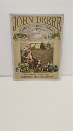 John Deere Metal Sign