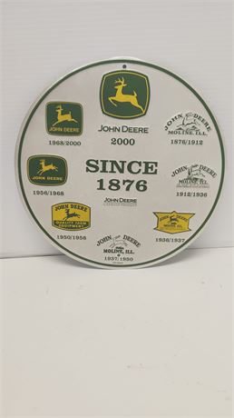 John Deere Metal Sign