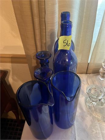 Blue Glass Bottles