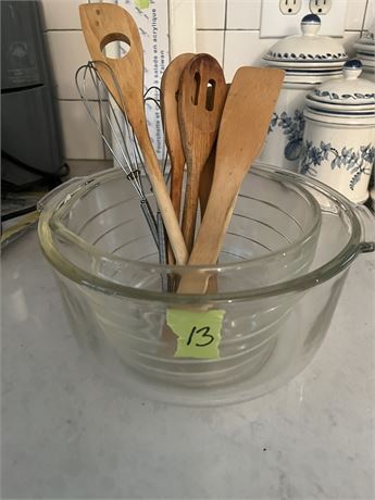 Glass Bowls and Utensils