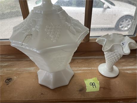 Milk Glass Vases