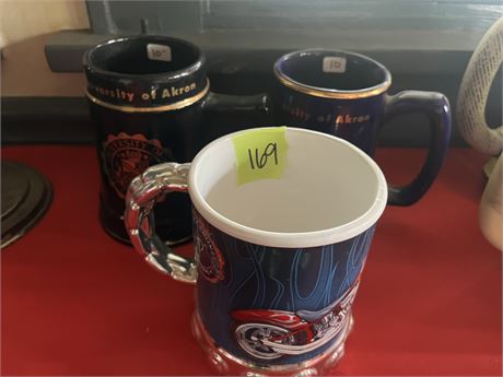 Mugs, University of Akron, Orange County Choppers