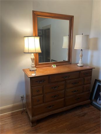 Antique Dresser and Mirror, Sterling House