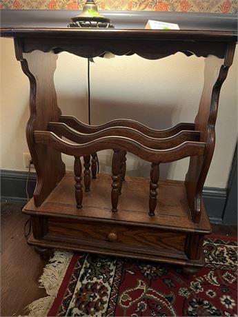Vintage Magazine Rack table