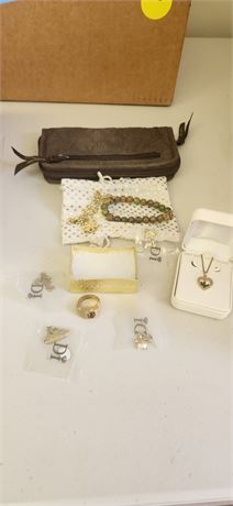 Lot Of Jewelry & Thirty One Wallet